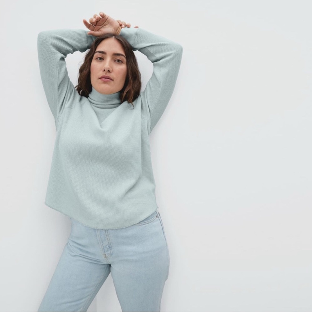 Everlane Organic Cotton Turtleneck Waffle Tee